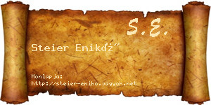 Steier Enikő névjegykártya