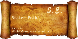 Steier Enikő névjegykártya